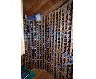 Custom Red Oak Wine rack 3b